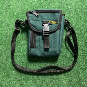 Vintage Compass Nylon Utility Crossbody Shoulder Bag Green